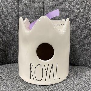 Rae Dunn ROYAL Crown Birdhouse